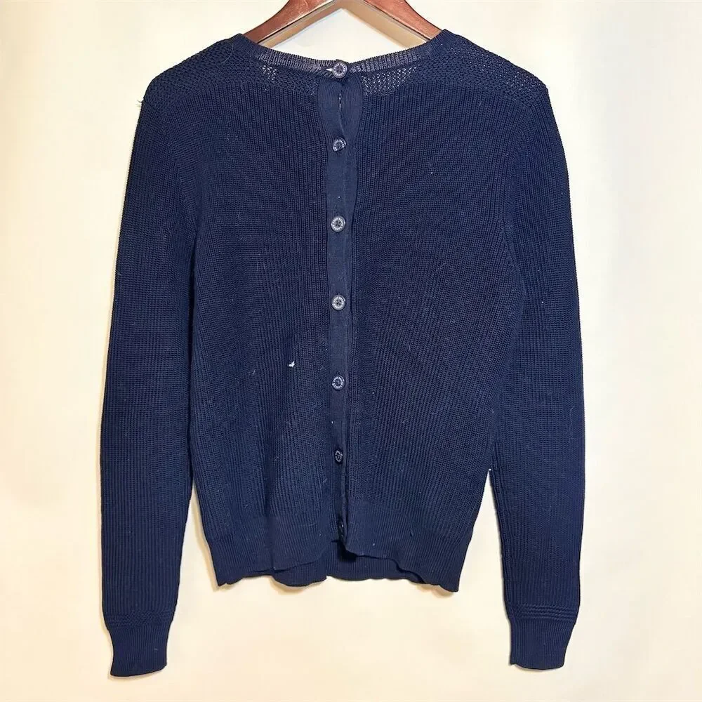 Polo Ralph Lauren Women’s M Navy Blue Crew Neck‎ Pullover Sweater - Picture 3 of 9